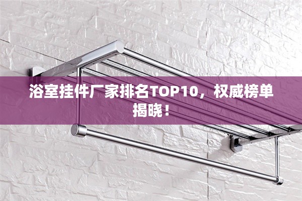 浴室掛件廠家排名TOP10,權威榜單揭曉!