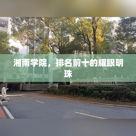 湘南學院,排名前十的耀眼明珠