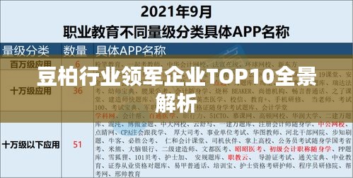 豆柏行業(yè)領(lǐng)軍企業(yè)TOP10全景解析
