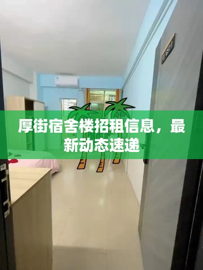 厚街宿舍樓招租信息,最新動態速遞