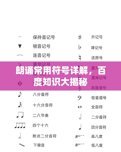 朗誦常用符號詳解,百度知識大揭秘