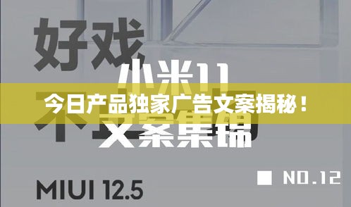 今日產(chǎn)品獨(dú)家廣告文案揭秘!