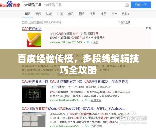 百度經(jīng)驗(yàn)傳授,多段線編輯技巧全攻略