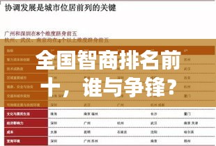 全國智商排名前十,誰與爭鋒?揭秘天才背后的秘密!
