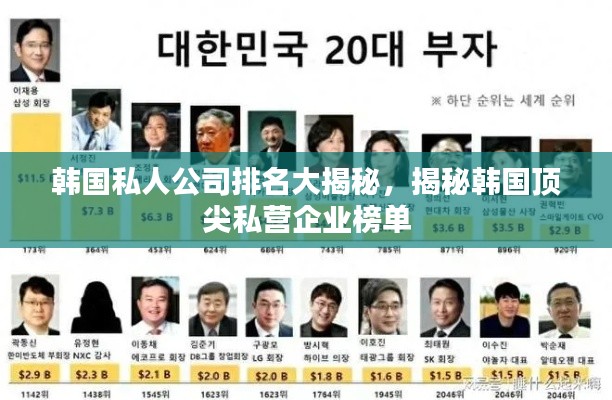 韓國私人公司排名大揭秘，揭秘韓國頂尖私營企業榜單