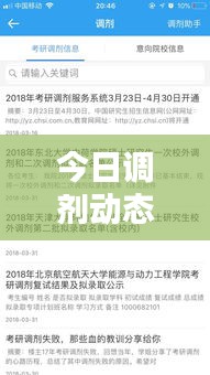 今日調劑動態速遞,最新消息全面解析