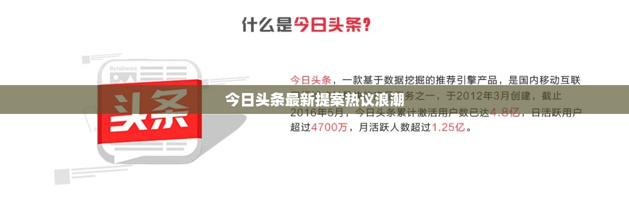 今日頭條最新提案熱議浪潮