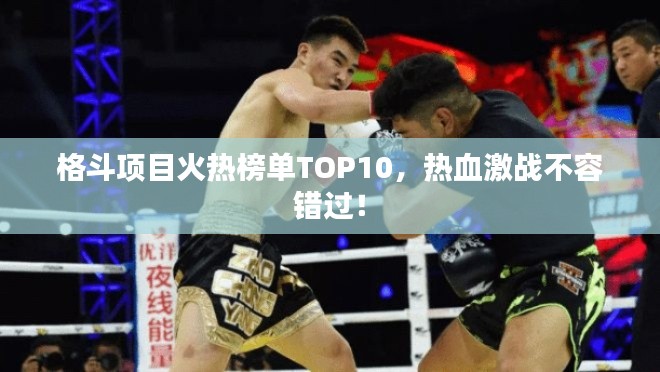 格斗項目火熱榜單TOP10,熱血激戰不容錯過!