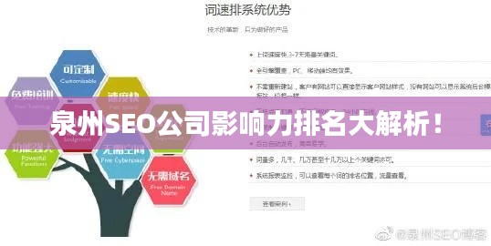 泉州SEO公司影響力排名大解析!