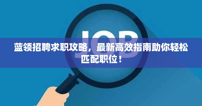 藍領招聘求職攻略,最新高效指南助你輕松匹配職位!