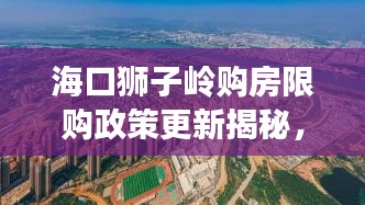 海口獅子嶺購房限購政策更新揭秘,最新消息一覽無余