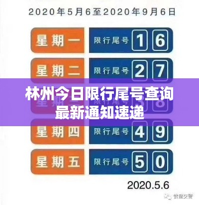 林州今日限行尾號查詢最新通知速遞