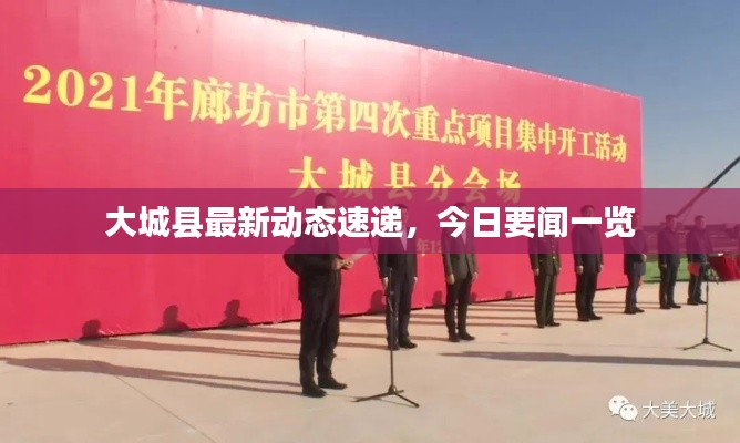 大城縣最新動態速遞，今日要聞一覽