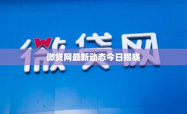 微貸網(wǎng)最新動態(tài)今日揭曉