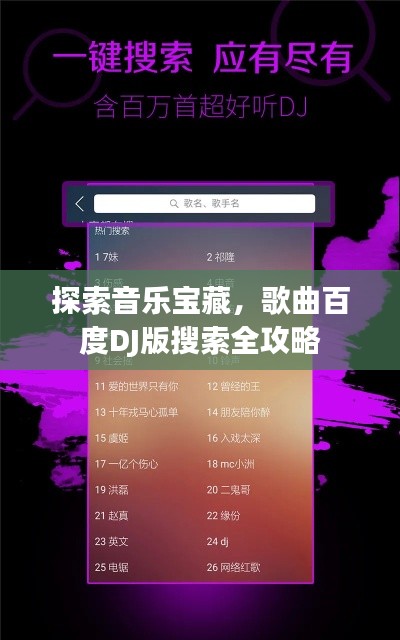 探索音樂寶藏,歌曲百度DJ版搜索全攻略
