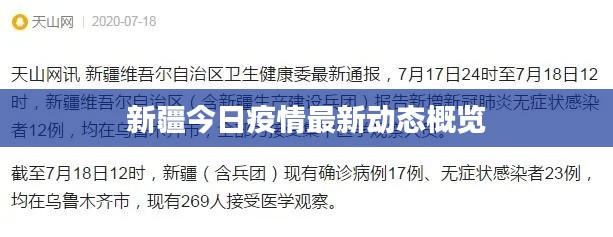 新疆今日疫情最新動態(tài)概覽