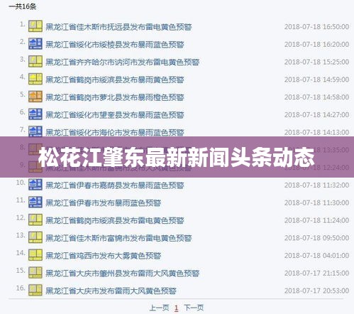 松花江肇東最新新聞頭條動態(tài)