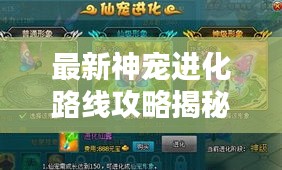 最新神寵進(jìn)化路線攻略揭秘!助你輕松培養(yǎng)頂級神寵!