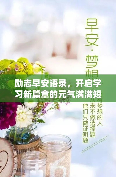 勵(lì)志早安語(yǔ)錄,開(kāi)啟學(xué)習(xí)新篇章的元?dú)鉂M滿短句