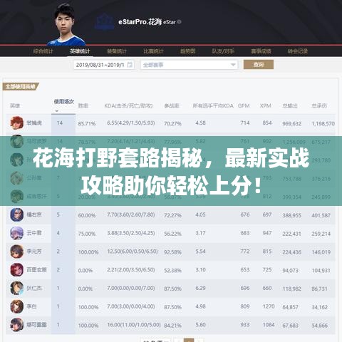 花海打野套路揭秘,最新實戰攻略助你輕松上分!