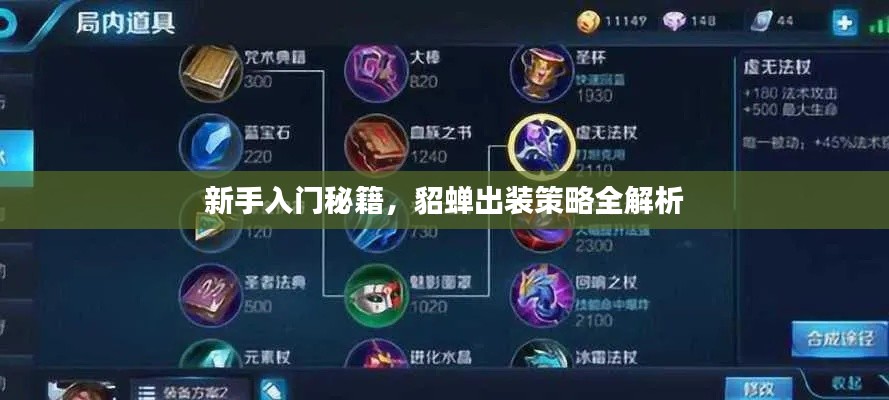 新手入門秘籍，貂蟬出裝策略全解析