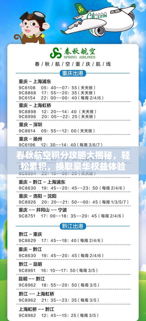 春秋航空積分攻略大揭秘,輕松累積,換取豪華權(quán)益體驗(yàn)