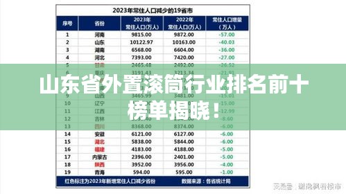 山東省外置滾筒行業排名前十榜單揭曉!