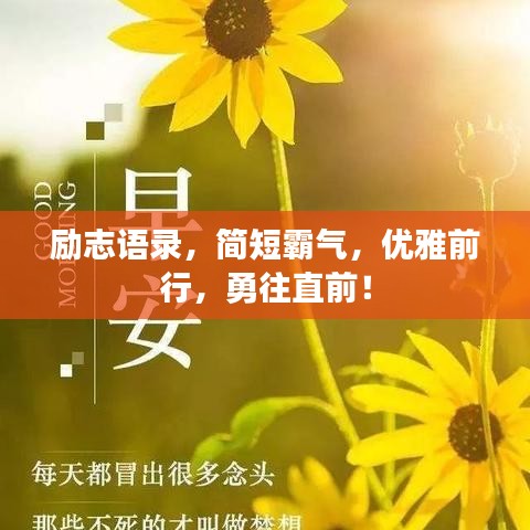 勵志語錄,簡短霸氣,優(yōu)雅前行,勇往直前!