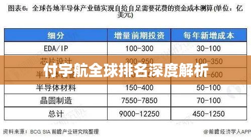 付宇航全球排名深度解析