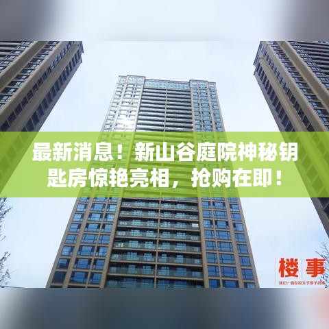 最新消息!新山谷庭院神秘鑰匙房驚艷亮相,搶購在即!