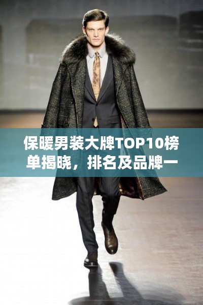 保暖男裝大牌TOP10榜單揭曉,排名及品牌一網打盡