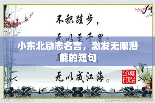 小東北勵志名言,激發(fā)無限潛能的短句