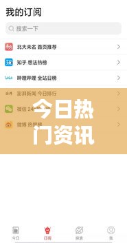 今日熱門資訊,最新消息一網(wǎng)打盡