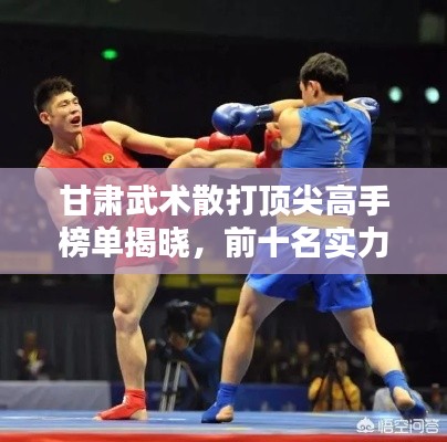 甘肅武術散打頂尖高手榜單揭曉,前十名實力非凡!