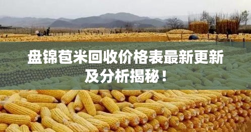 盤錦苞米回收價(jià)格表最新更新及分析揭秘!