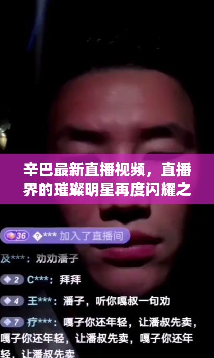 辛巴最新直播視頻,直播界的璀璨明星再度閃耀之夜