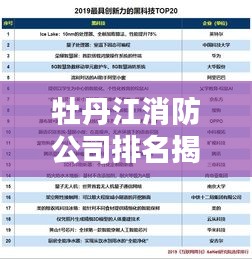 牡丹江消防公司排名揭曉，TOP 10榜單吸引眼球！