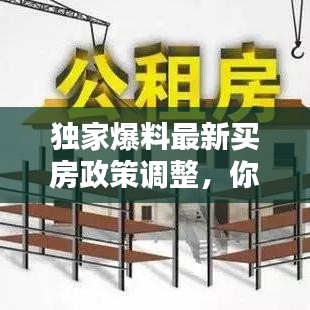 獨家爆料最新買房政策調整,你需要知道的最新消息!
