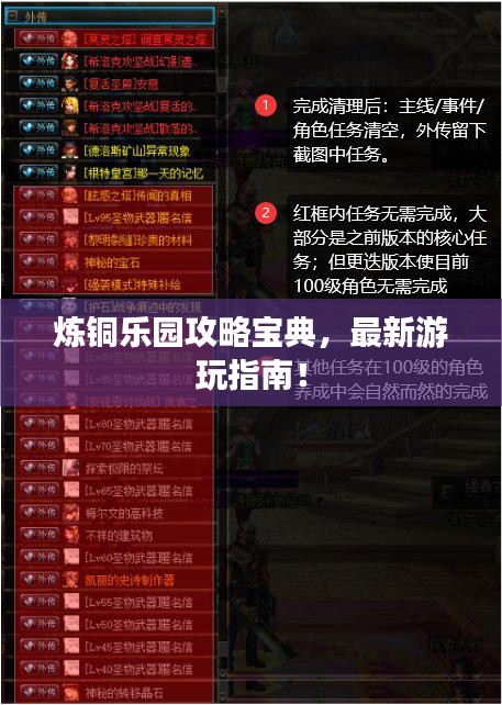 煉銅樂園攻略寶典,最新游玩指南!