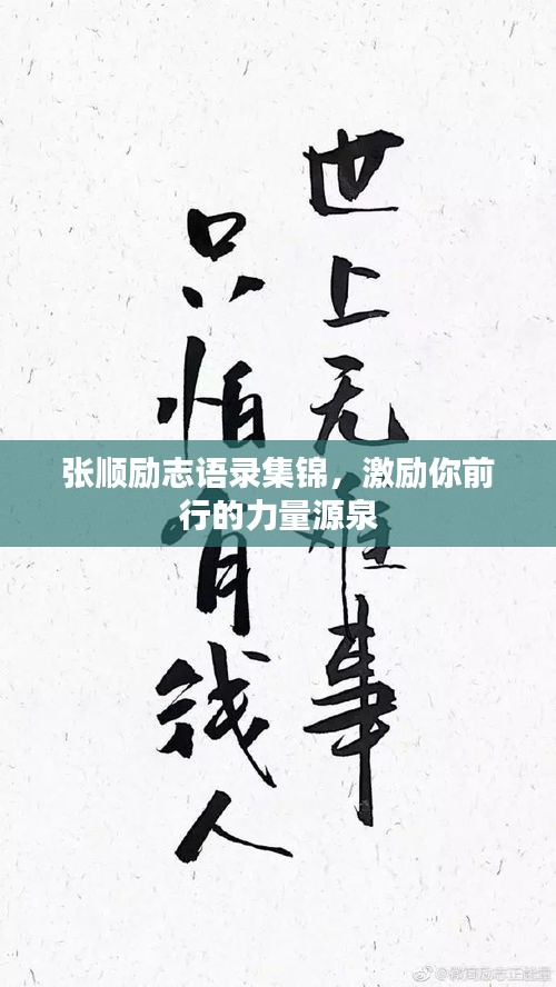 張順勵(lì)志語(yǔ)錄集錦,激勵(lì)你前行的力量源泉