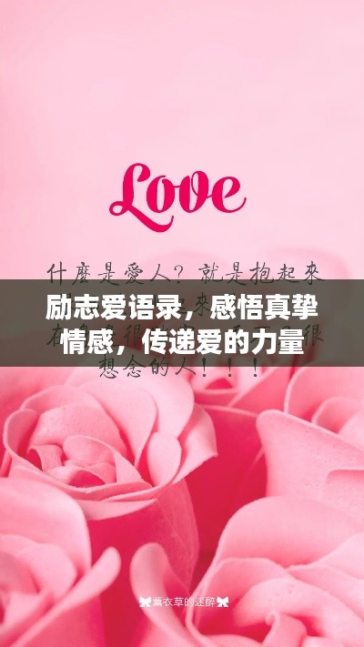勵志愛語錄,感悟真摯情感,傳遞愛的力量