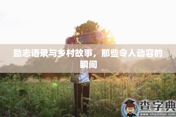 勵志語錄與鄉(xiāng)村故事，那些令人動容的瞬間