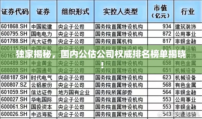獨家揭秘，國內(nèi)公估公司權威排名榜單揭曉！