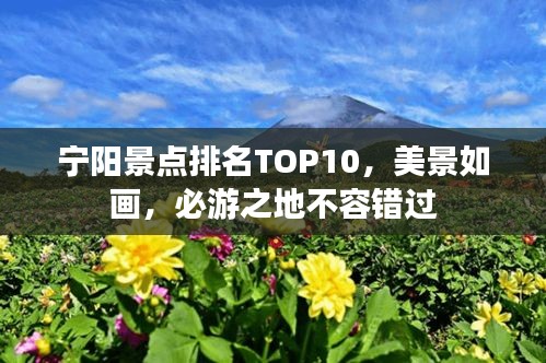 寧陽景點排名TOP10，美景如畫，必游之地不容錯過