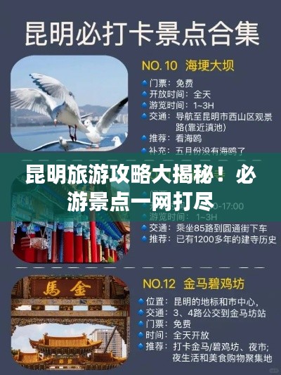 昆明旅游攻略大揭秘!必游景點一網打盡