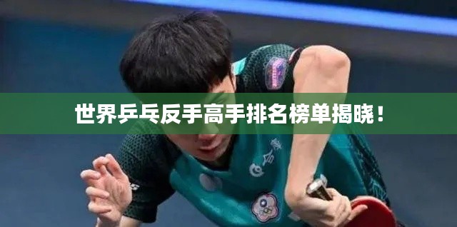世界乒乓反手高手排名榜單揭曉!