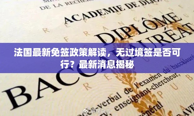 法國最新免簽政策解讀,無過境簽是否可行?最新消息揭秘