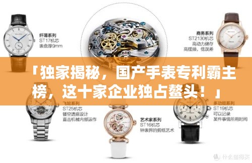 「獨家揭秘，國產(chǎn)手表專利霸主榜，這十家企業(yè)獨占鰲頭！」