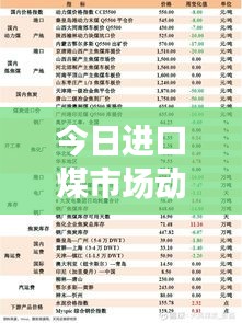 今日進口煤市場動態(tài),最新消息新聞速遞