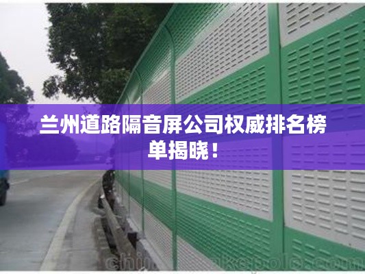 蘭州道路隔音屏公司權威排名榜單揭曉!